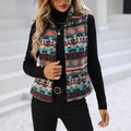 Womens Plush Casual Zippered Vest For Autumn And Winter