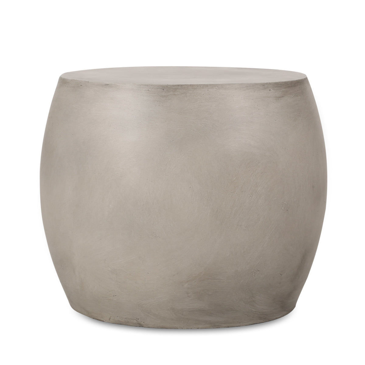 Outdoor Oval Lightweight Concrete Side Table