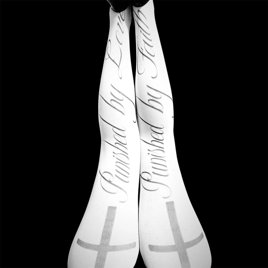 Letter-printed Socks For Women Japanese-style Tights