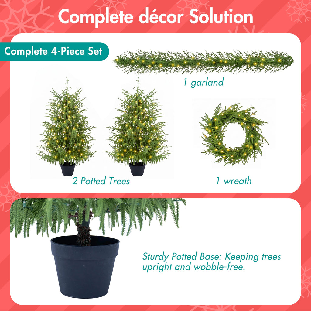4-Piece Christmas Tree Set