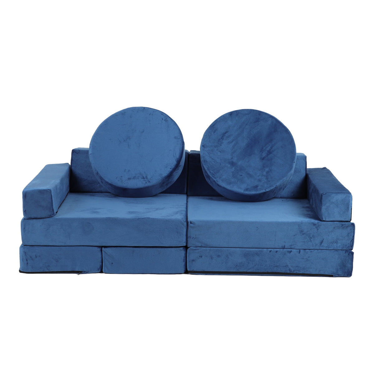 14-Piece Kids Modular Play Couch in Blue