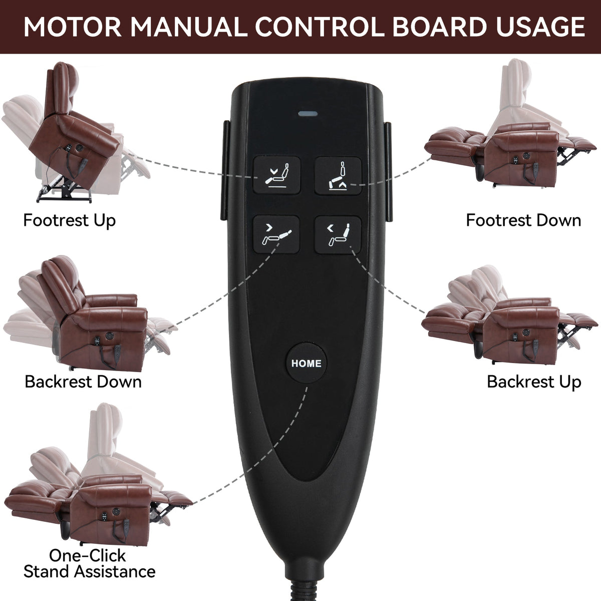 Power Lift Recliner Chair with Heat Massage