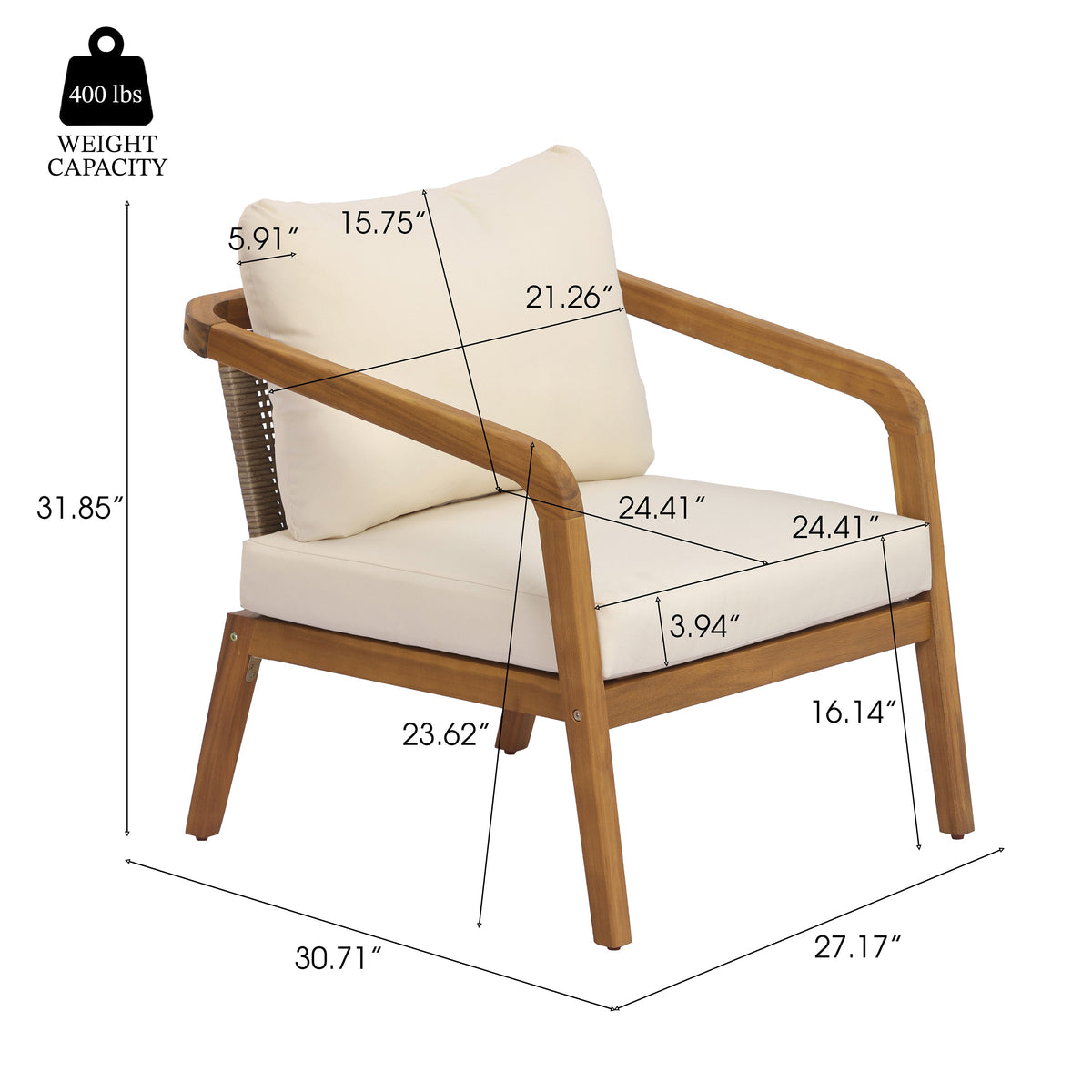 4-Piece Outdoor Patio Furniture Set