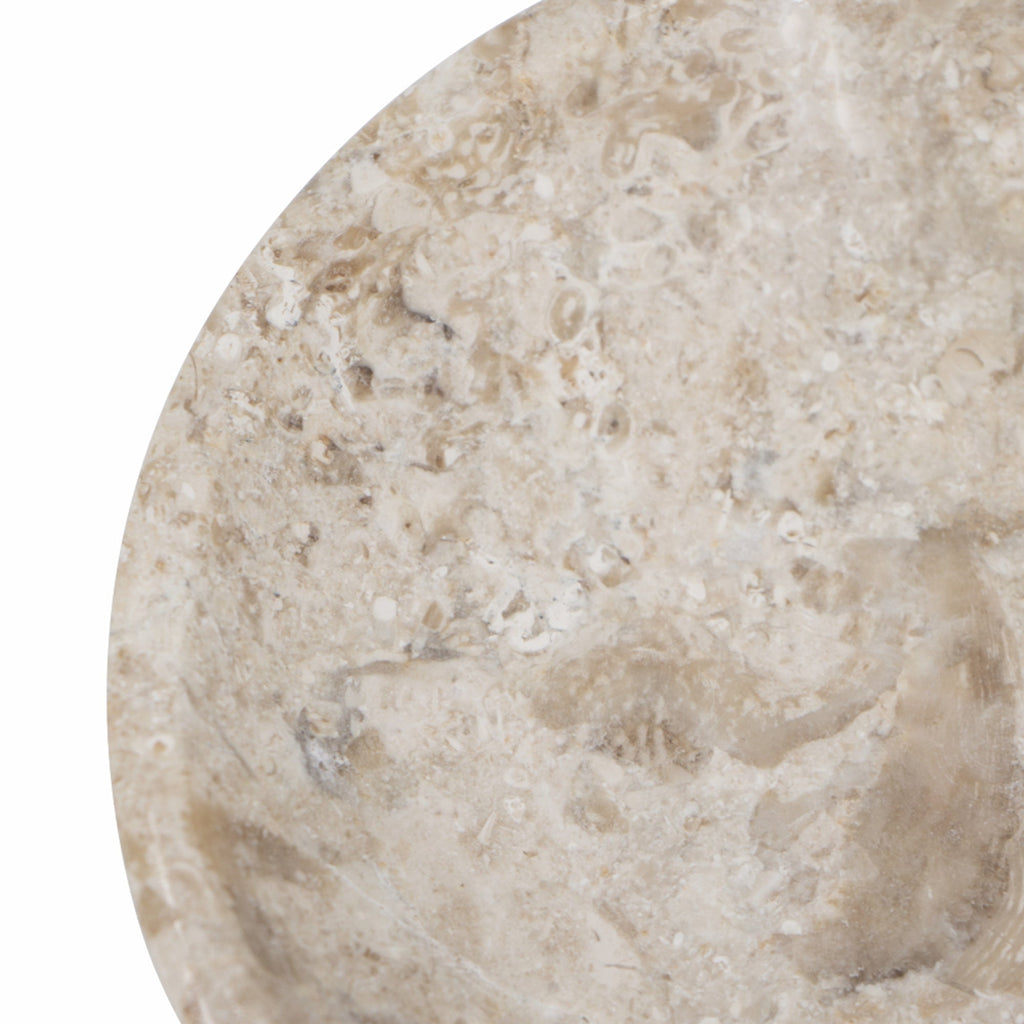 6x6x1.5" Round Marble Decorative Bowl