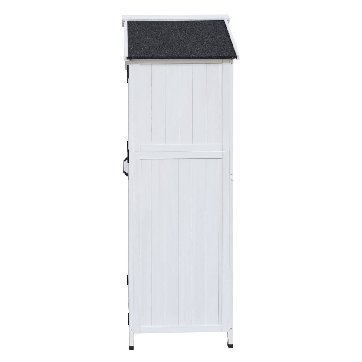 67-Inch White Storage Shed