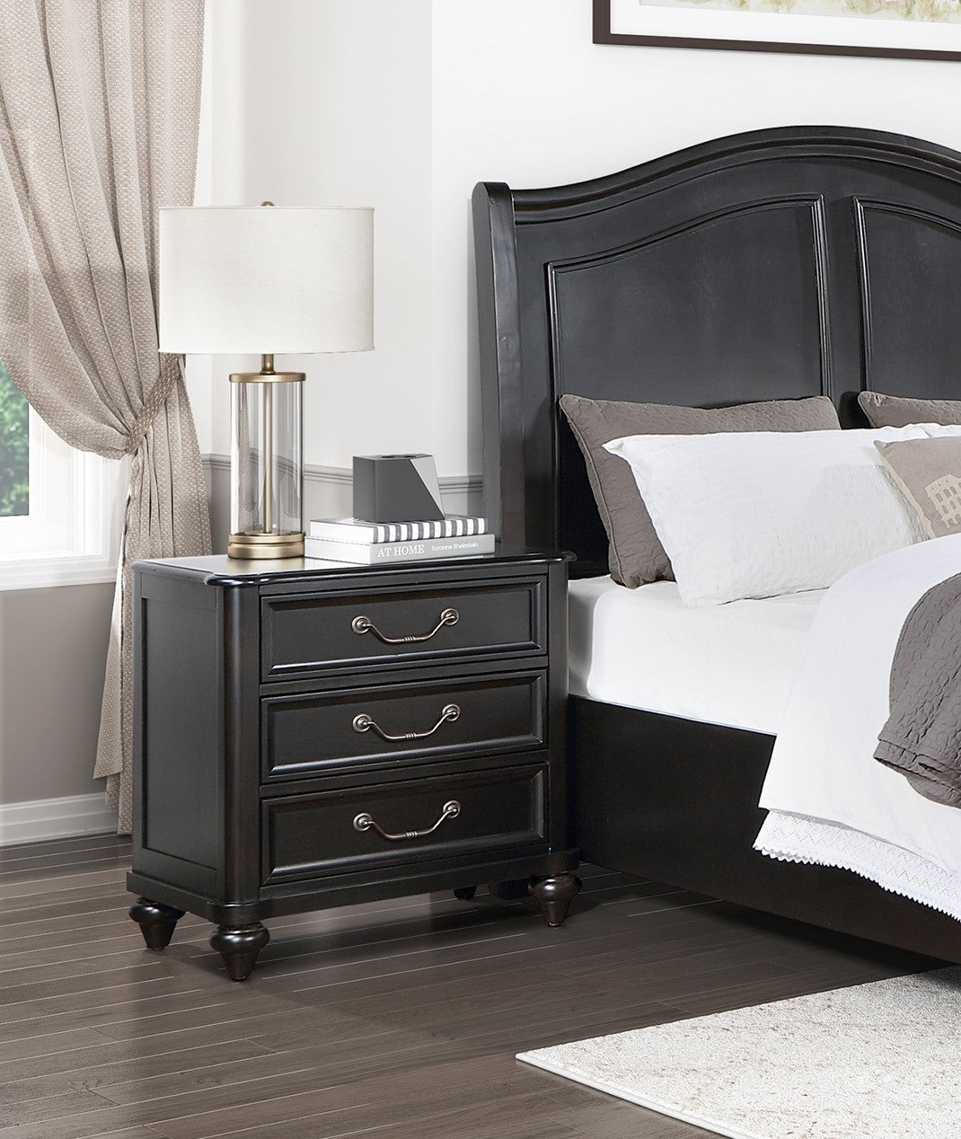 Charcoal Nightstand