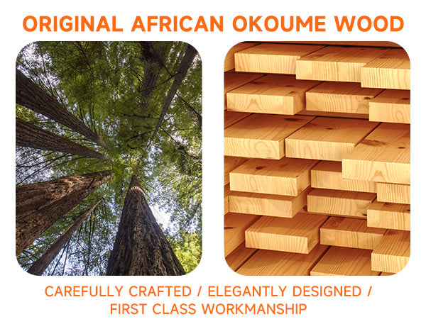 1020W African Oguman Single Mini Far Infrared Sauna Room