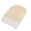 Fe Sisal Bath Glove with Terry Cloth for Smooth Skin