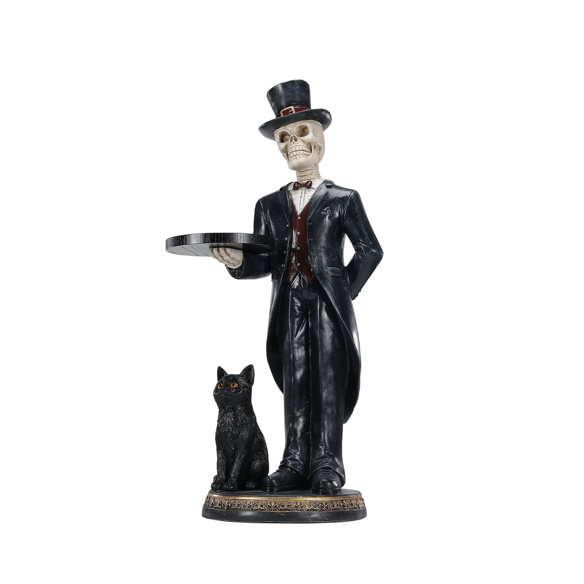 Halloween Skeleton Butler Floor Statue