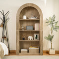 78.74" Tall Arched Bookcase