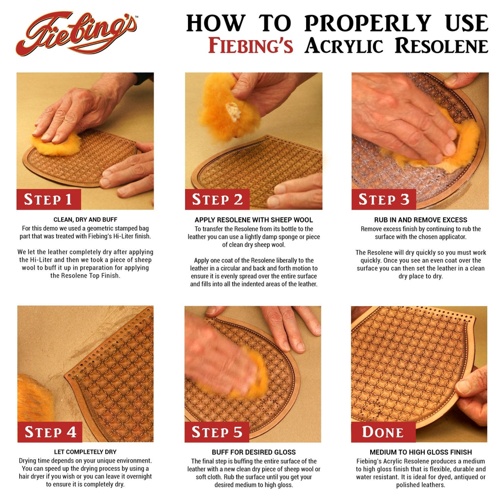 Fiebing’s Resolene Acrylic Leather Finish, 4 oz