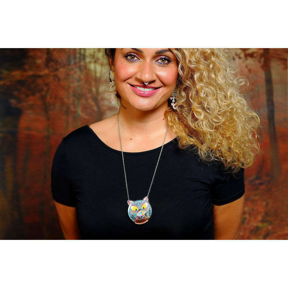 Fishbowl Necklace With Cat by Laliblue | PRE-ORDER SHIPS IN 2-3 WEEKS