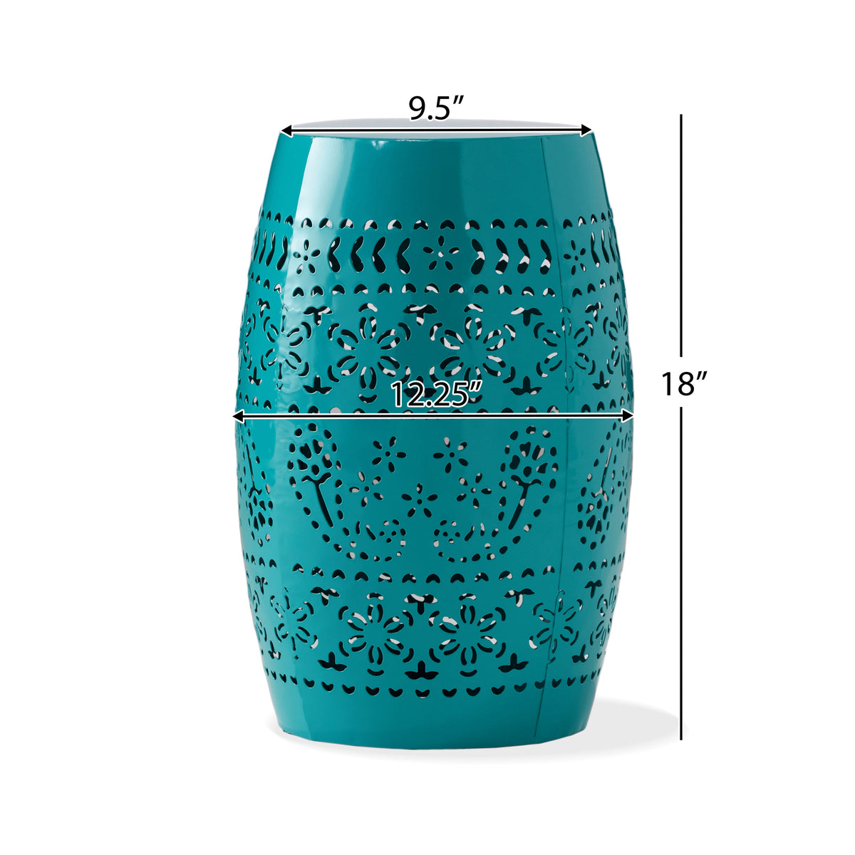 Ruby 12" Metal Outdoor Side Table