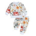 Floral Print Two-Piece Set For Infant Girls | 0-6 Months - # BAAA51210083