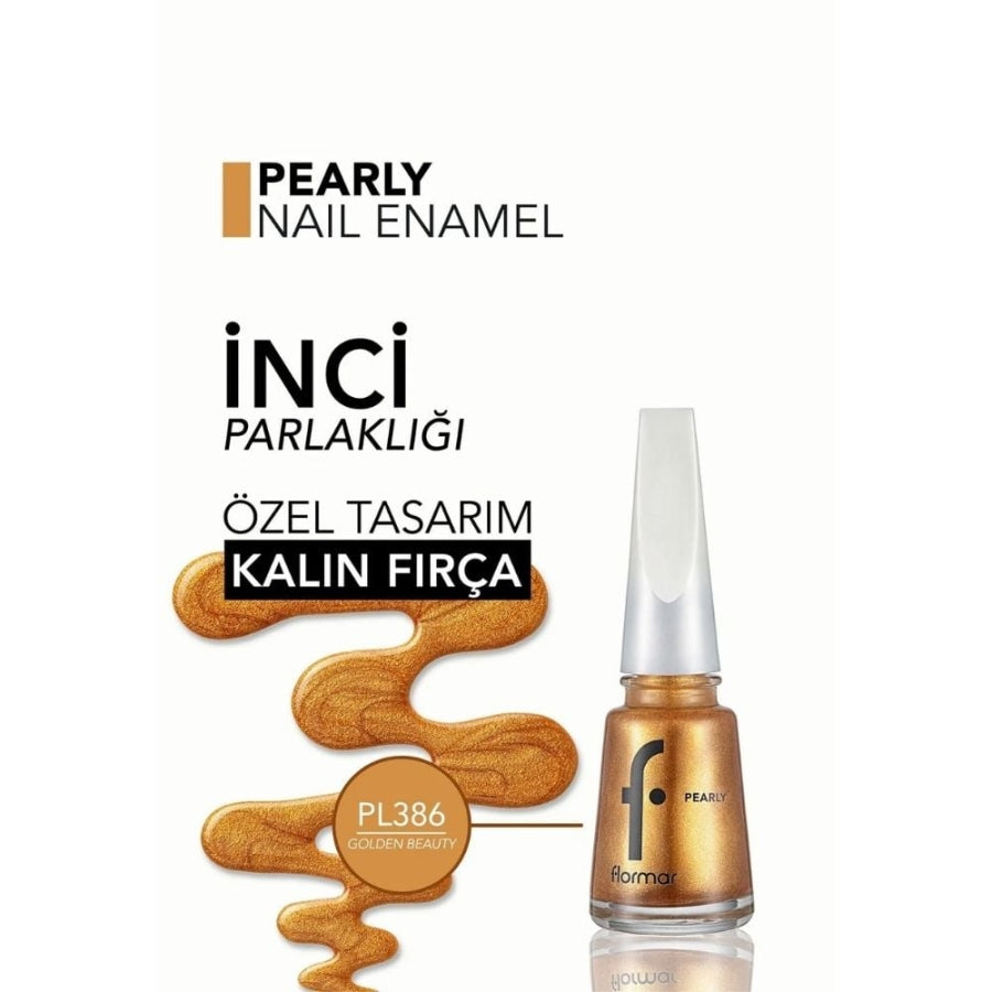 Flormar Pearly Nail Enamel PL386 Shimmering Finish 11ml