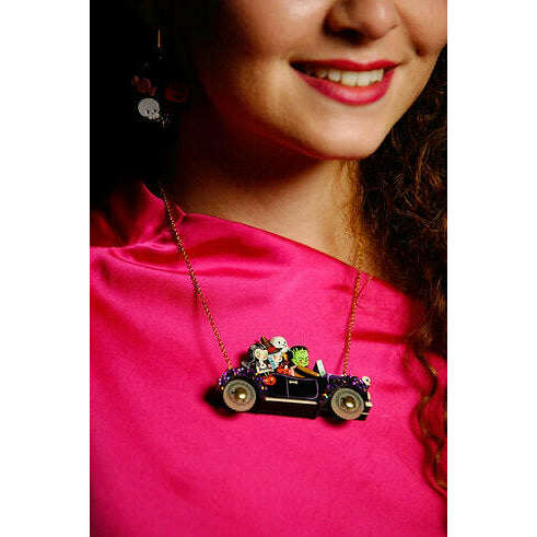 Frankenstein's Car Necklace by Laliblue | PRE-ORDER SHIPS IN 2-3 WEEKS
