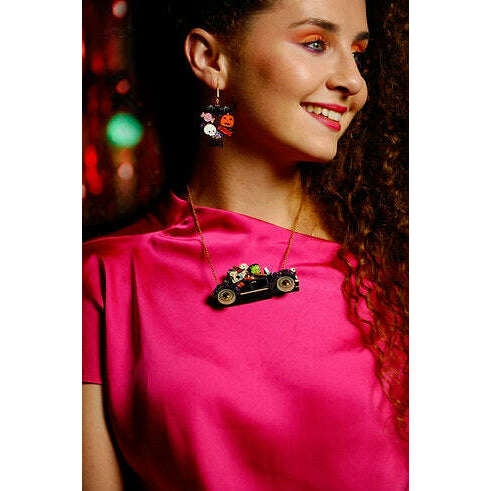 Frankenstein's Car Necklace by Laliblue | PRE-ORDER SHIPS IN 2-3 WEEKS