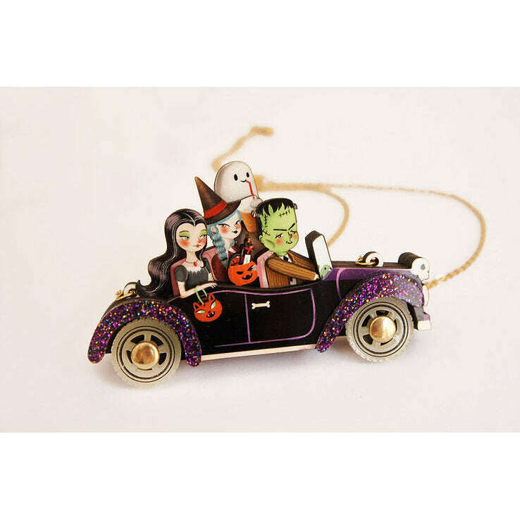 Frankenstein's Car Necklace by Laliblue | PRE-ORDER SHIPS IN 2-3 WEEKS