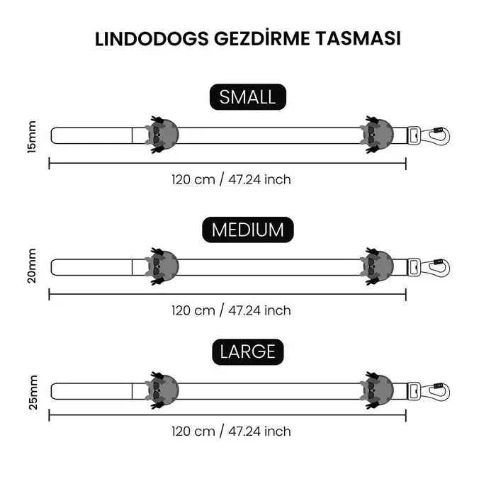 Lindo Blue Dream Durable Dog Leash for Small Breeds