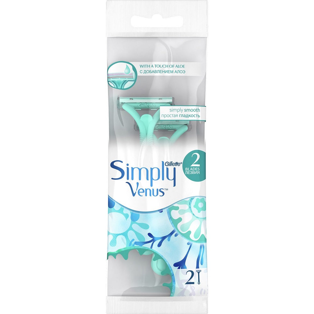 Gillette Venus Simply Disposable Razors for Smooth Shaving