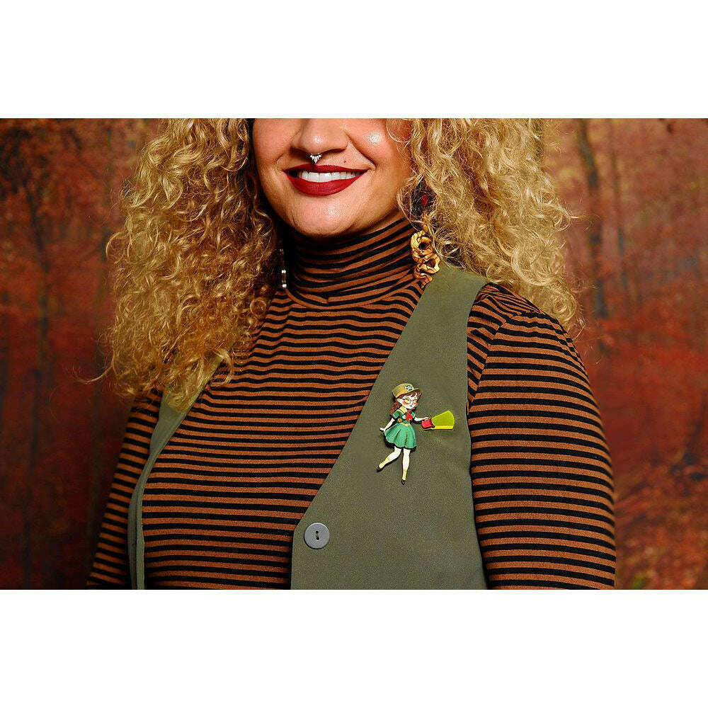 Girl Scout Brooch by Laliblue | PRE-ORDER SHIPS IN 2-3 WEEKS