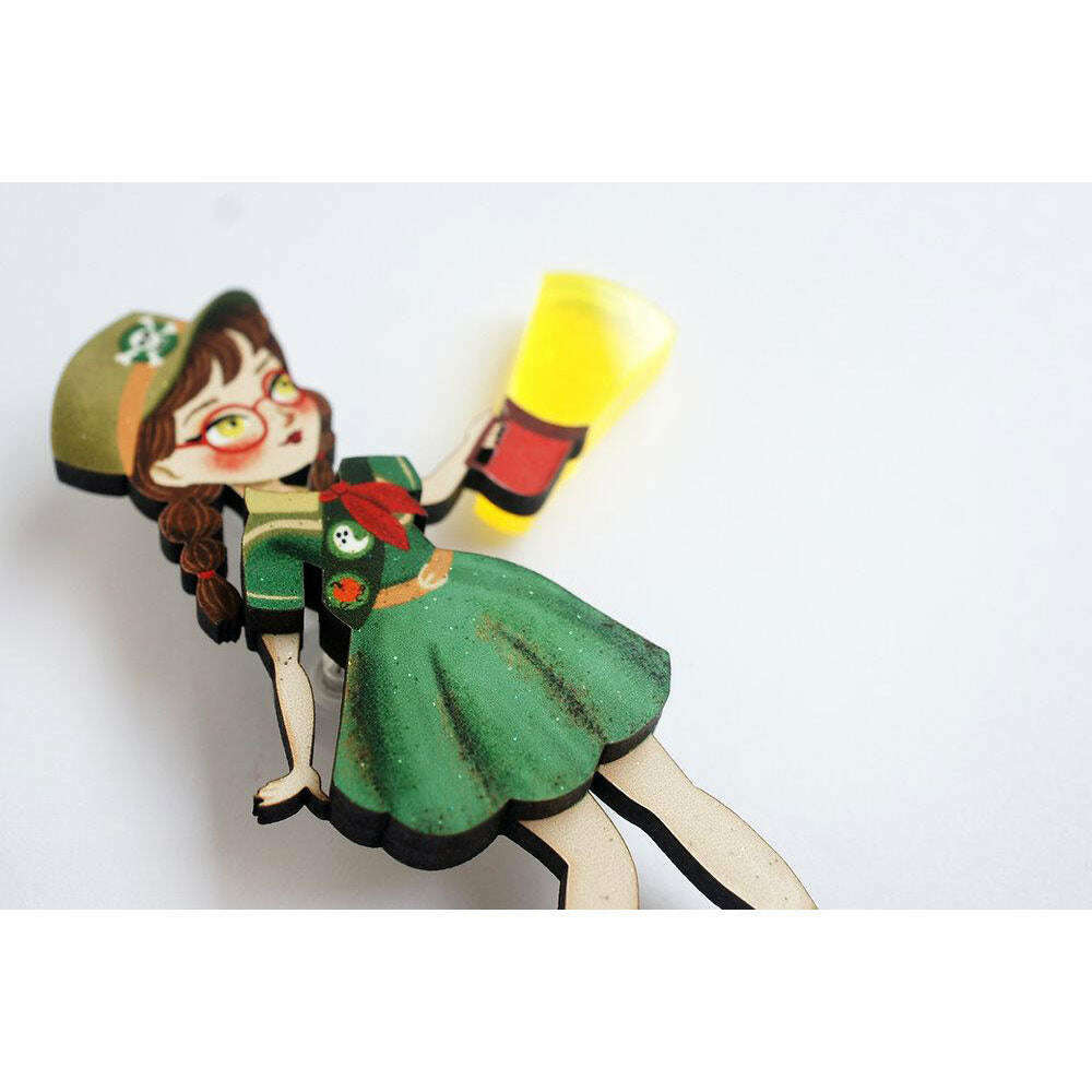 Girl Scout Brooch by Laliblue | PRE-ORDER SHIPS IN 2-3 WEEKS