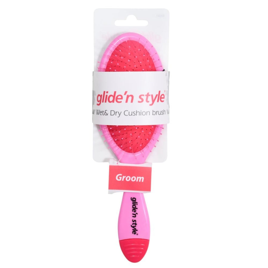 Glide'N Style Wet & Dry Detangling Hair Brush Pink 1 pc