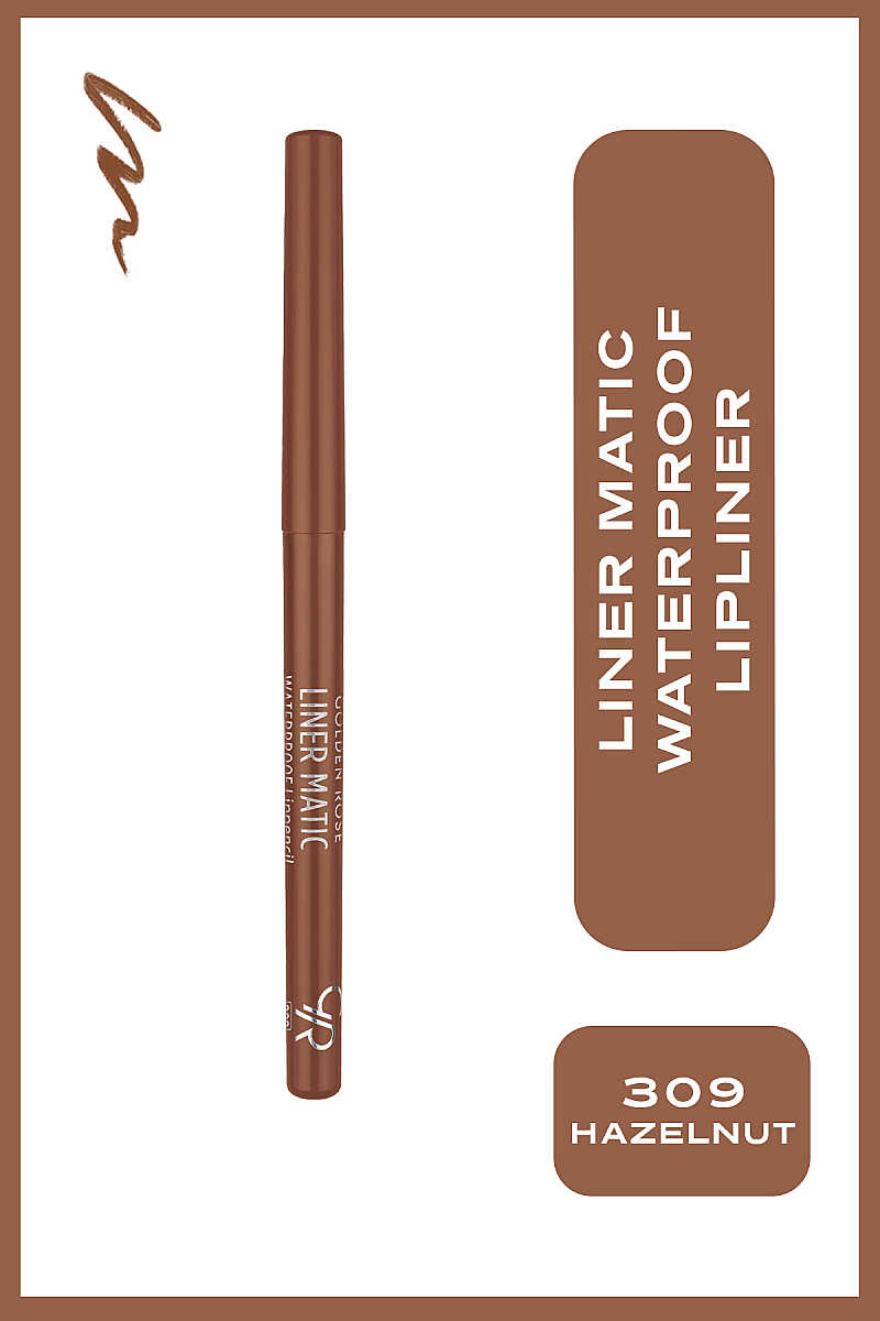 Golden Rose Liner Matic Waterproof Lip Liner 309 Hazelnut