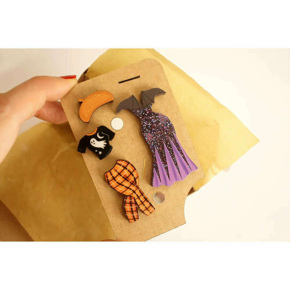 Halloween Ghost Outfit Brooches by Laliblue | PRE-ORDER SHIPS IN 2-3 WEEKS