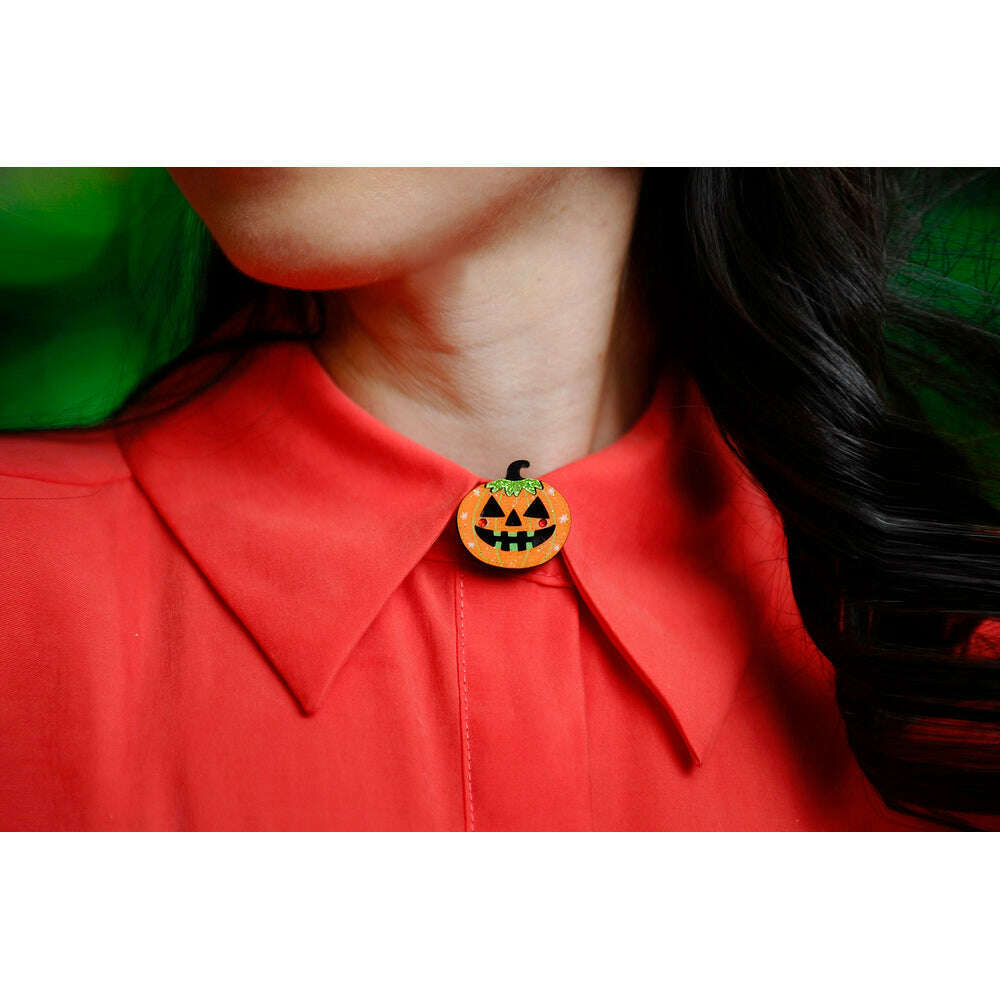 Halloween Pumpkin Button Cover by Laliblue | PRE-ORDER SHIPS IN 2-3 WEEKS