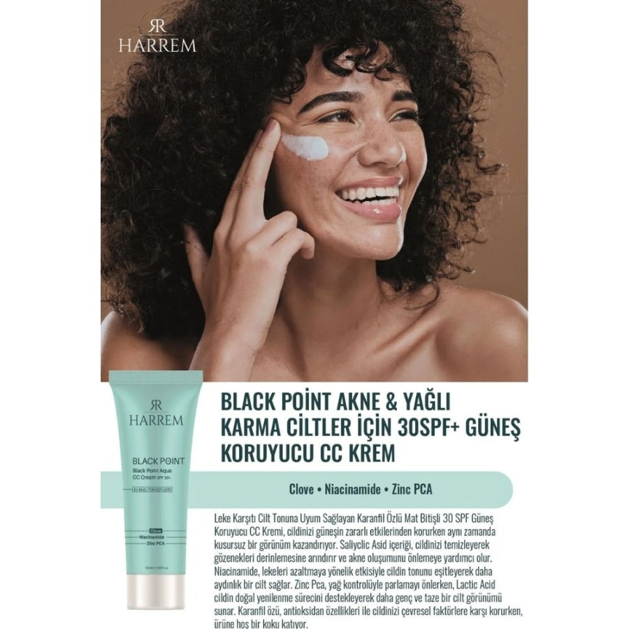Harrem Black Point SPF 30 CC Cream for Oily Skin 50ml