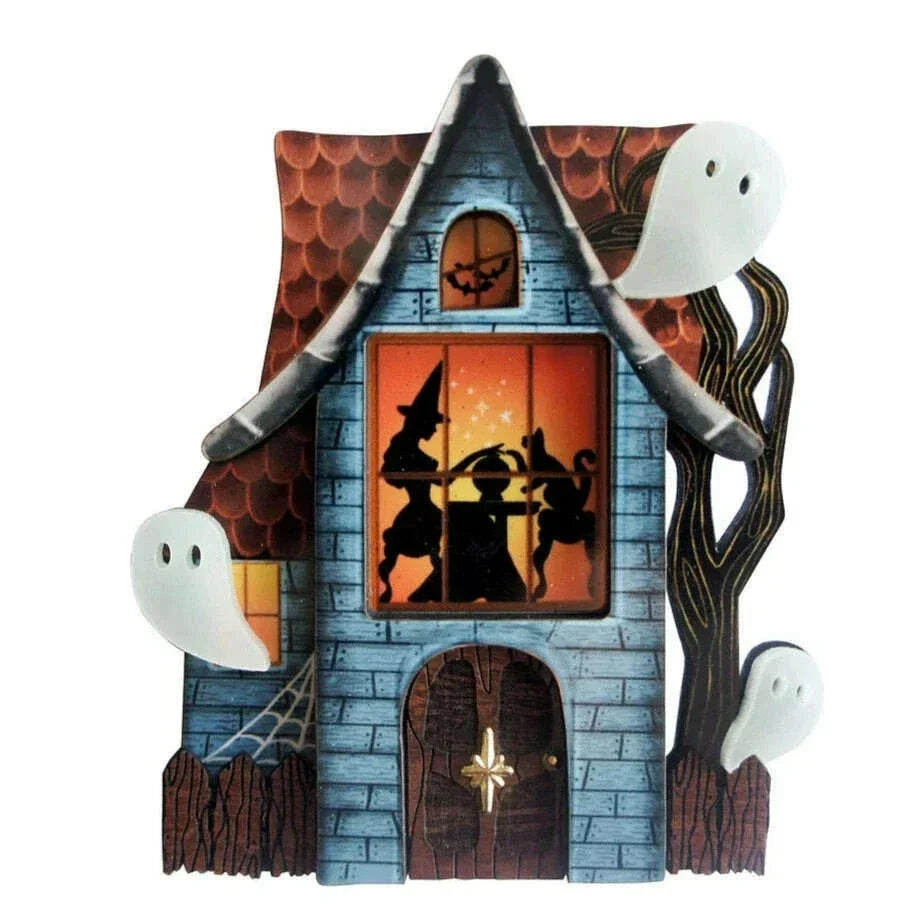 Haunted House Halloween Brooch by Laliblue | PRE-ORDER SHIPS IN 2-3 WEEKS