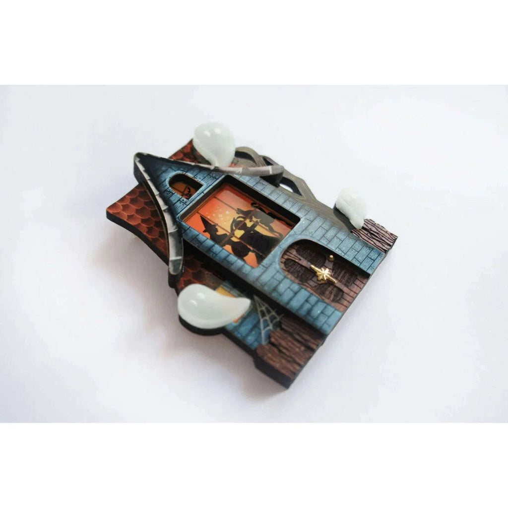 Haunted House Halloween Brooch by Laliblue | PRE-ORDER SHIPS IN 2-3 WEEKS