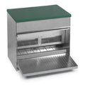 Heavy Duty Covered Treadle Feeder With Lid – 44 lb Capacity for Chickens & Ducks