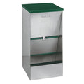 Heavy Duty Galvanized Medium Dog Feeder, 25 lb Capacity, Rodent-Resistant
