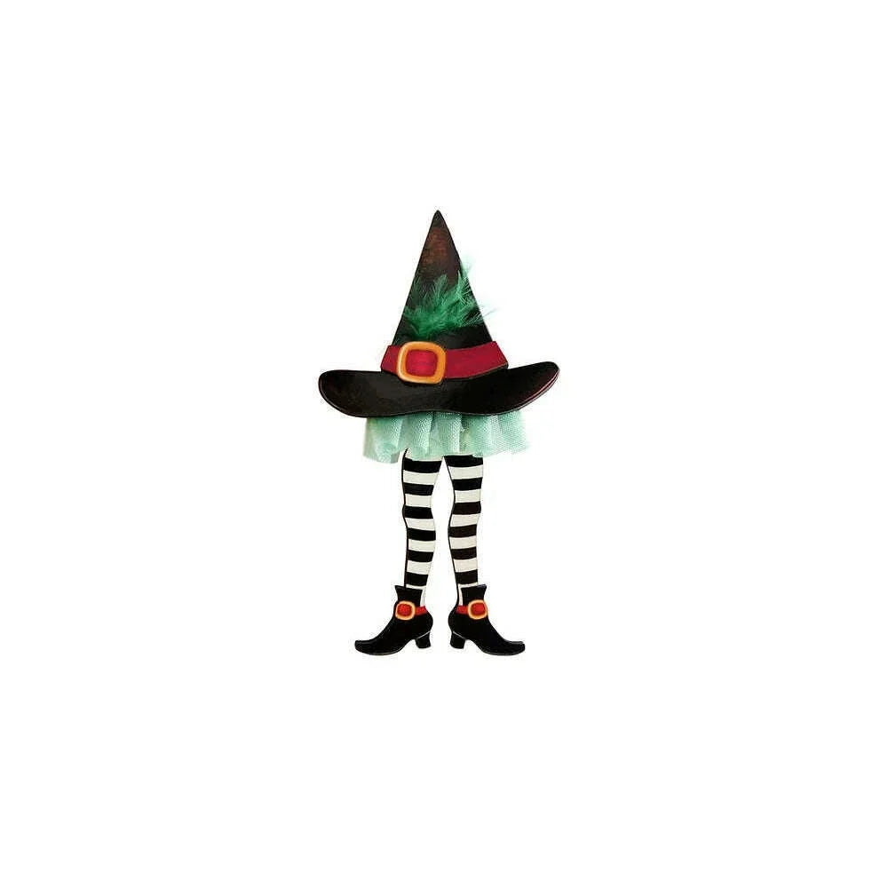 Hidden Witch Halloween Brooch by Laliblue | PRE-ORDER SHIPS IN 2-3 WEEKS