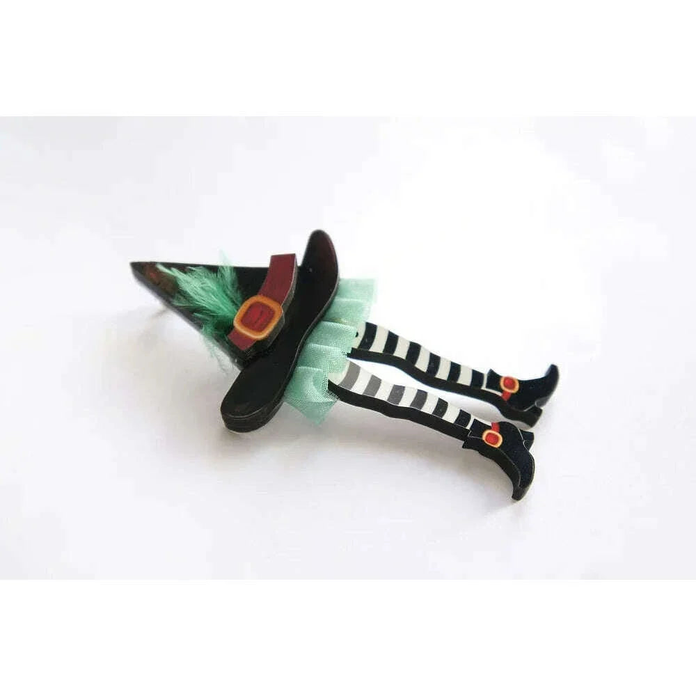 Hidden Witch Halloween Brooch by Laliblue | PRE-ORDER SHIPS IN 2-3 WEEKS
