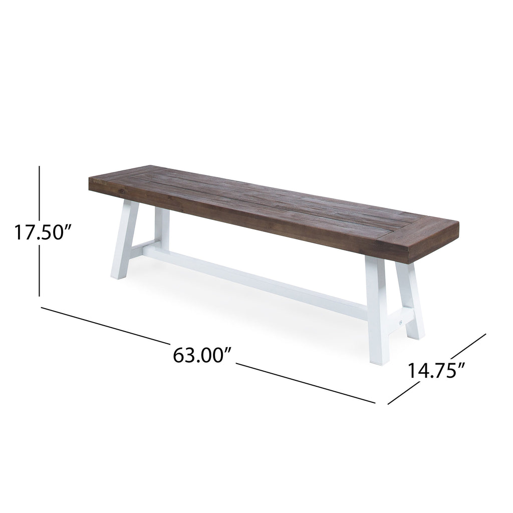 Outdoor Acacia Wood Bench