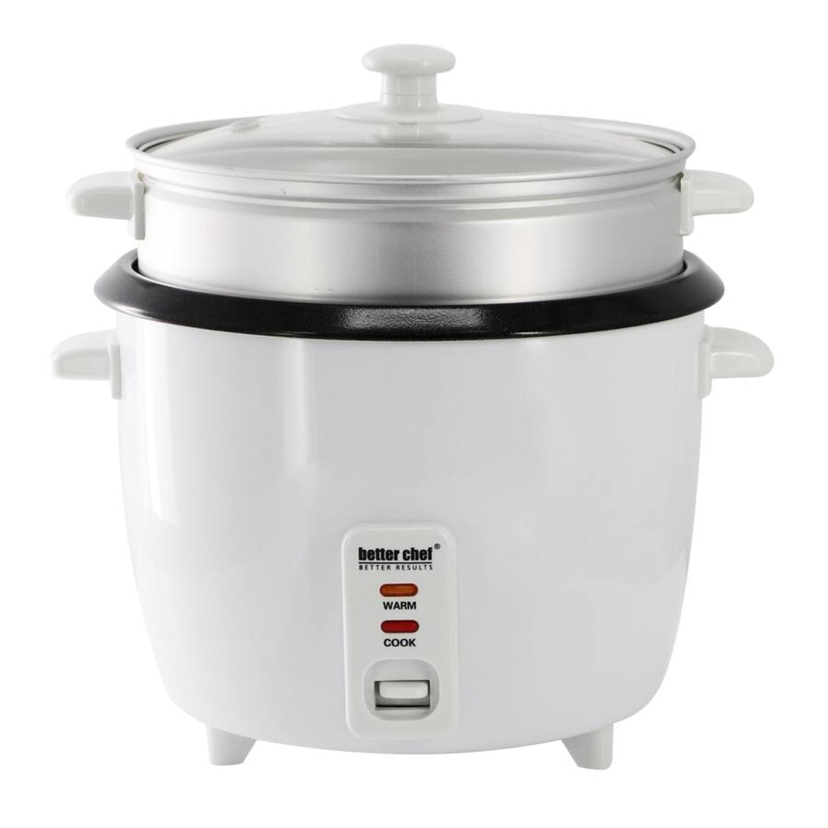 Better Chef 10/20-Cup Ceramic Bowl Rice Cooker W/Steamer - IM-4110CR