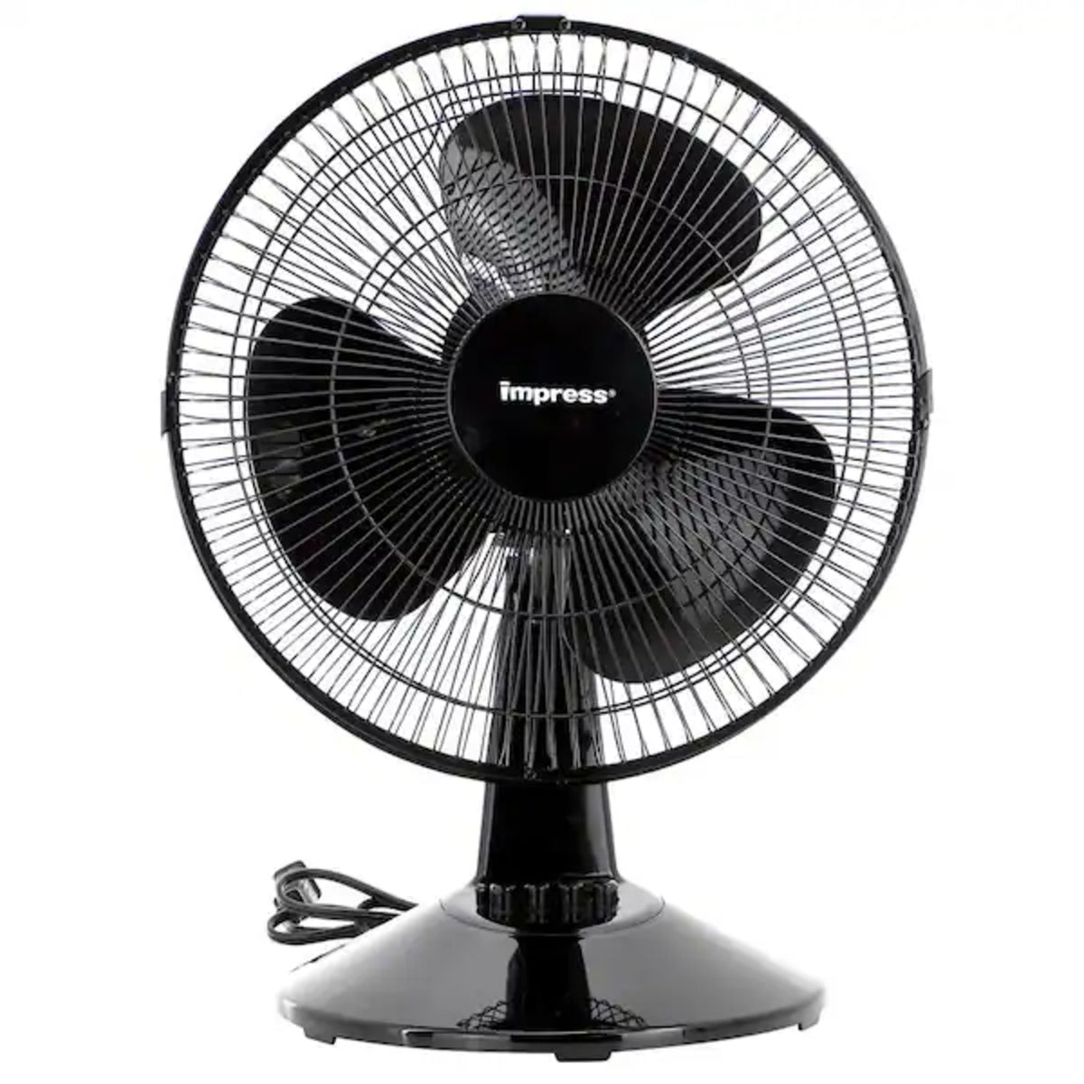 Impress 12-Inch Desk Fan Black - IM-7113B
