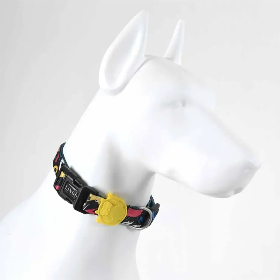 Lindo Enjoy Dog Collar Stylish Adjustable Pattern Large 46-70cm