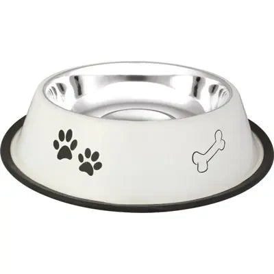 Oripet Patterned Stainless Steel Pet Bowl 16 oz