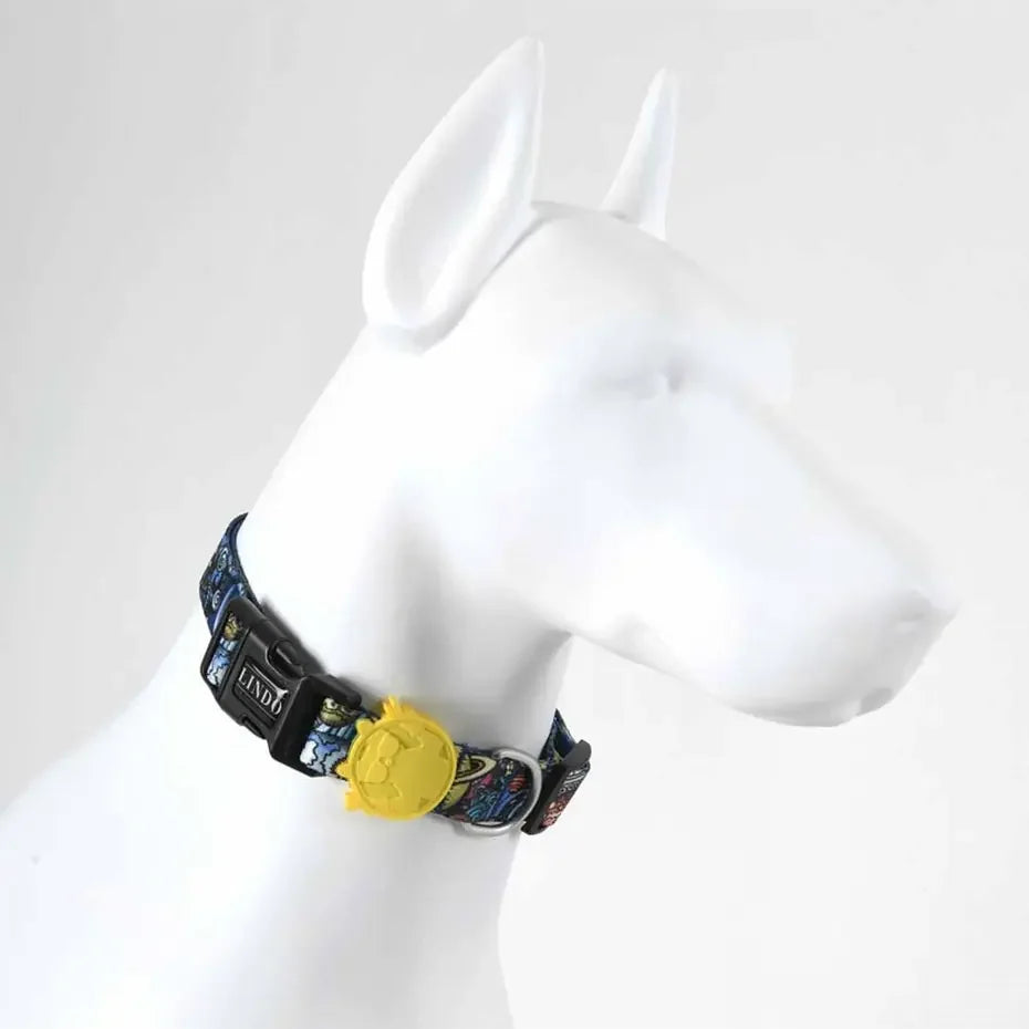 Lindo Apollo Dog Collar Adjustable Patterned Medium 37-56cm