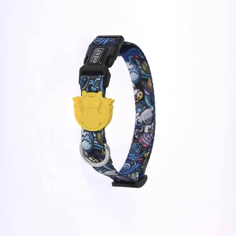 Lindo Apollo Dog Collar Adjustable Patterned Medium 37-56cm
