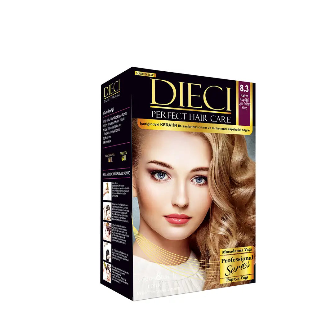 Dieci Perfect Kit Hair Color 8-3 Coffee Foam 1 Pack