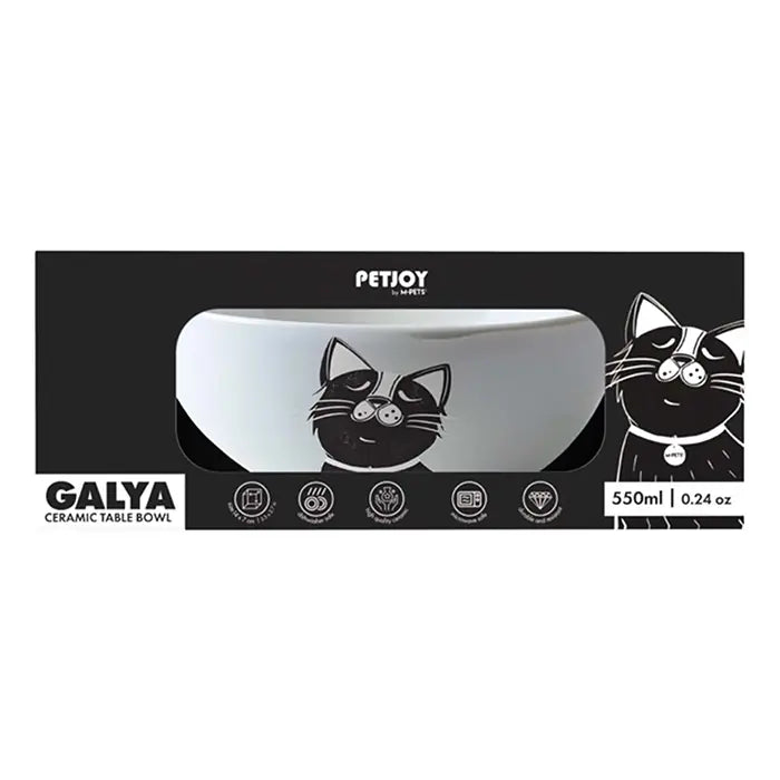 M-Pets Galya Ceramic Pet Bowl with Animal Figures 550ml