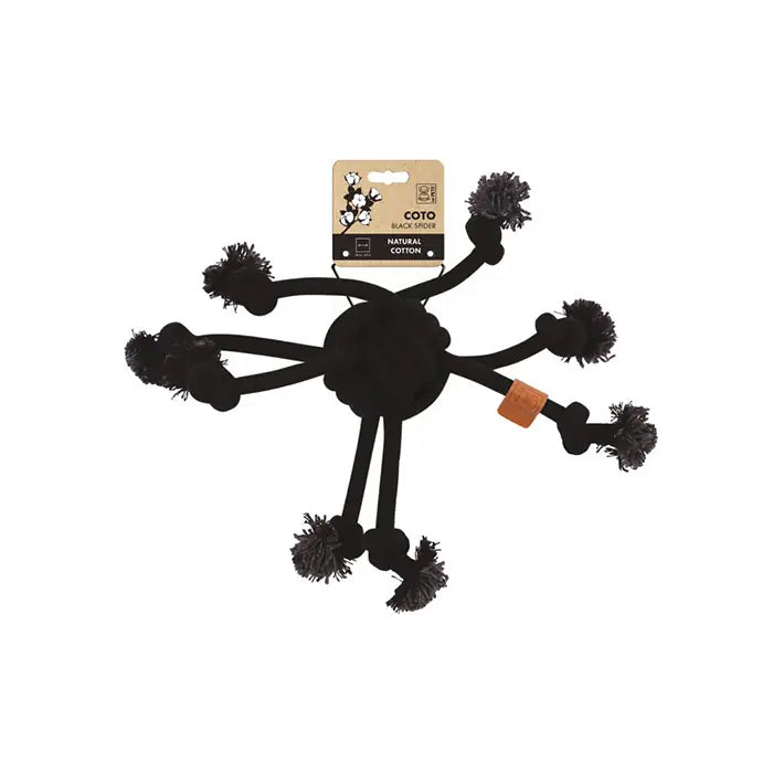 M-Pets Coto Spider Braided Dog Toy Black 38cm