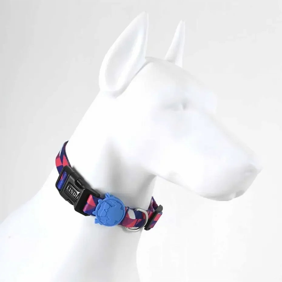 Lindo Pink Dream Dog Collar Stylish Patterned Large 46-70cm
