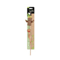 M-Pets Charmy Bunny Catnip Teaser Wand Toy Brown