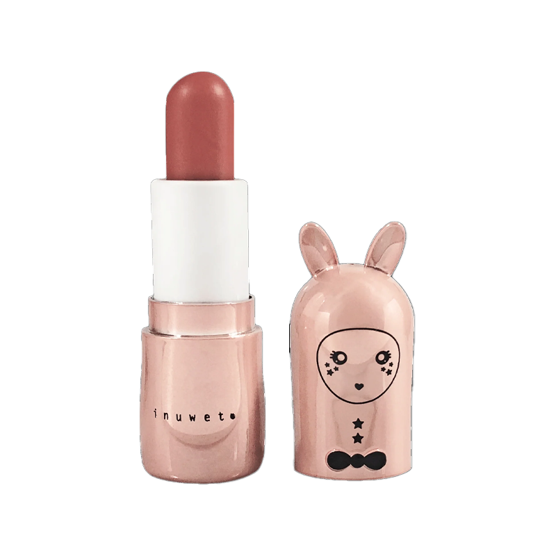 Inuwet Metal Rose Nude Lip Balm Moisturizing Sugar Flavor 4.3g